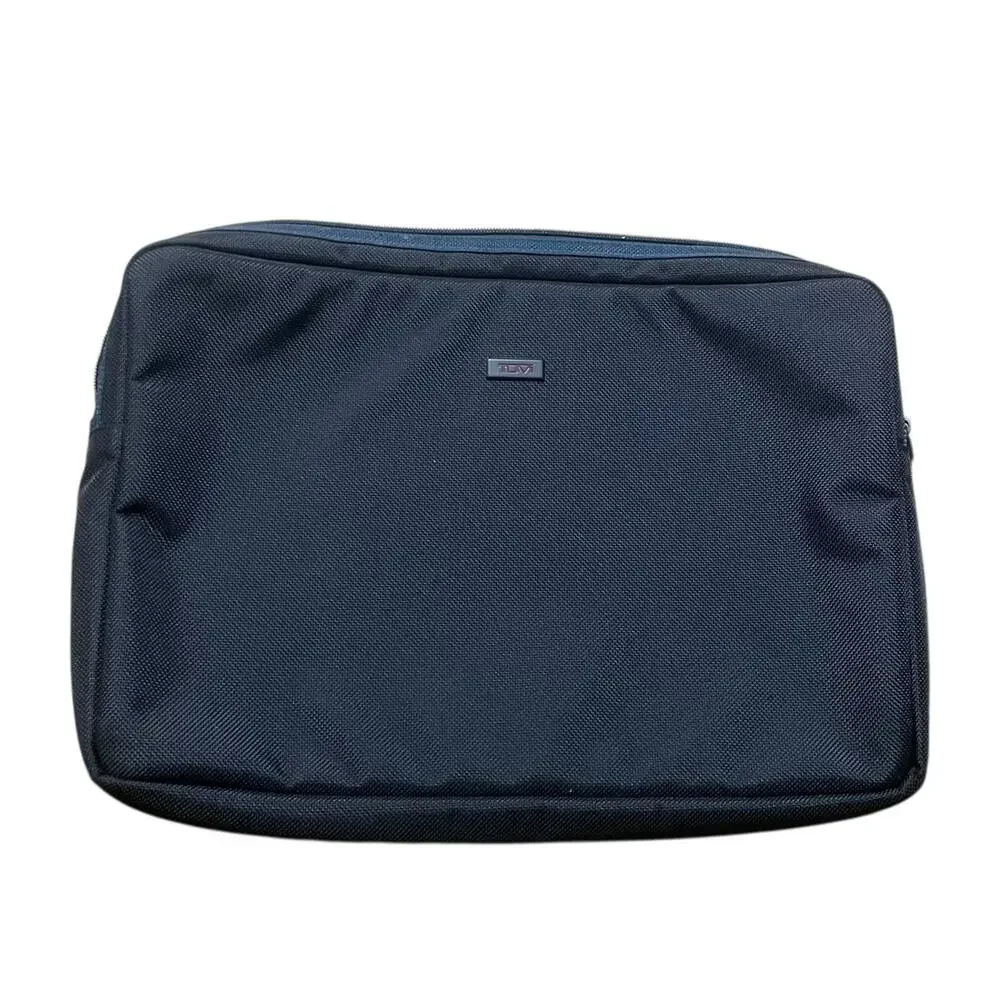 Tumi Alpha II Brief Expandable Organizer Leather Black Business Laptop Travel